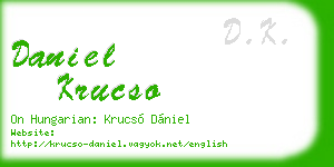 daniel krucso business card